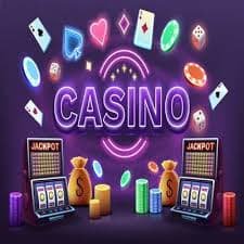Various casino table games like poker, blackjack, roulette